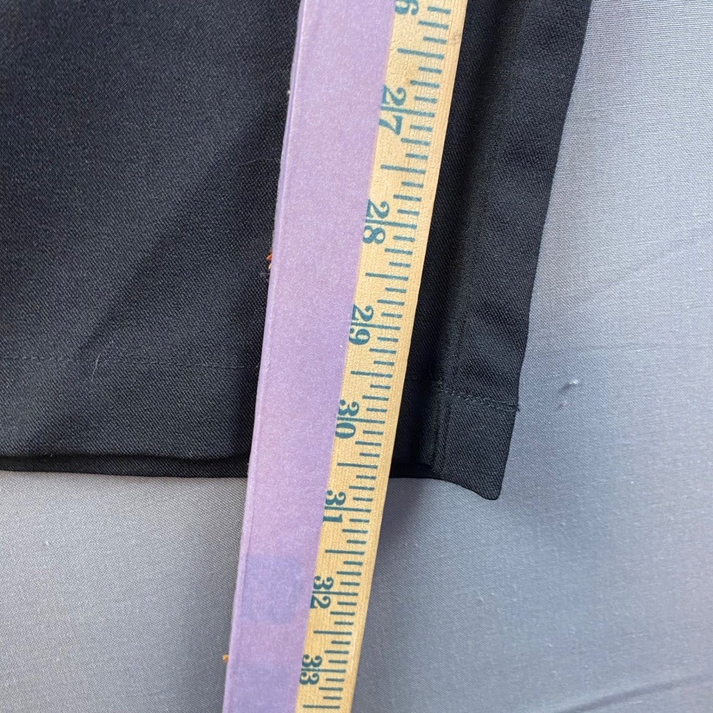 ee some Wide Leg Pleated High Waist‎ Black Trousers Pants Women's Size L - Picture 5 of 7